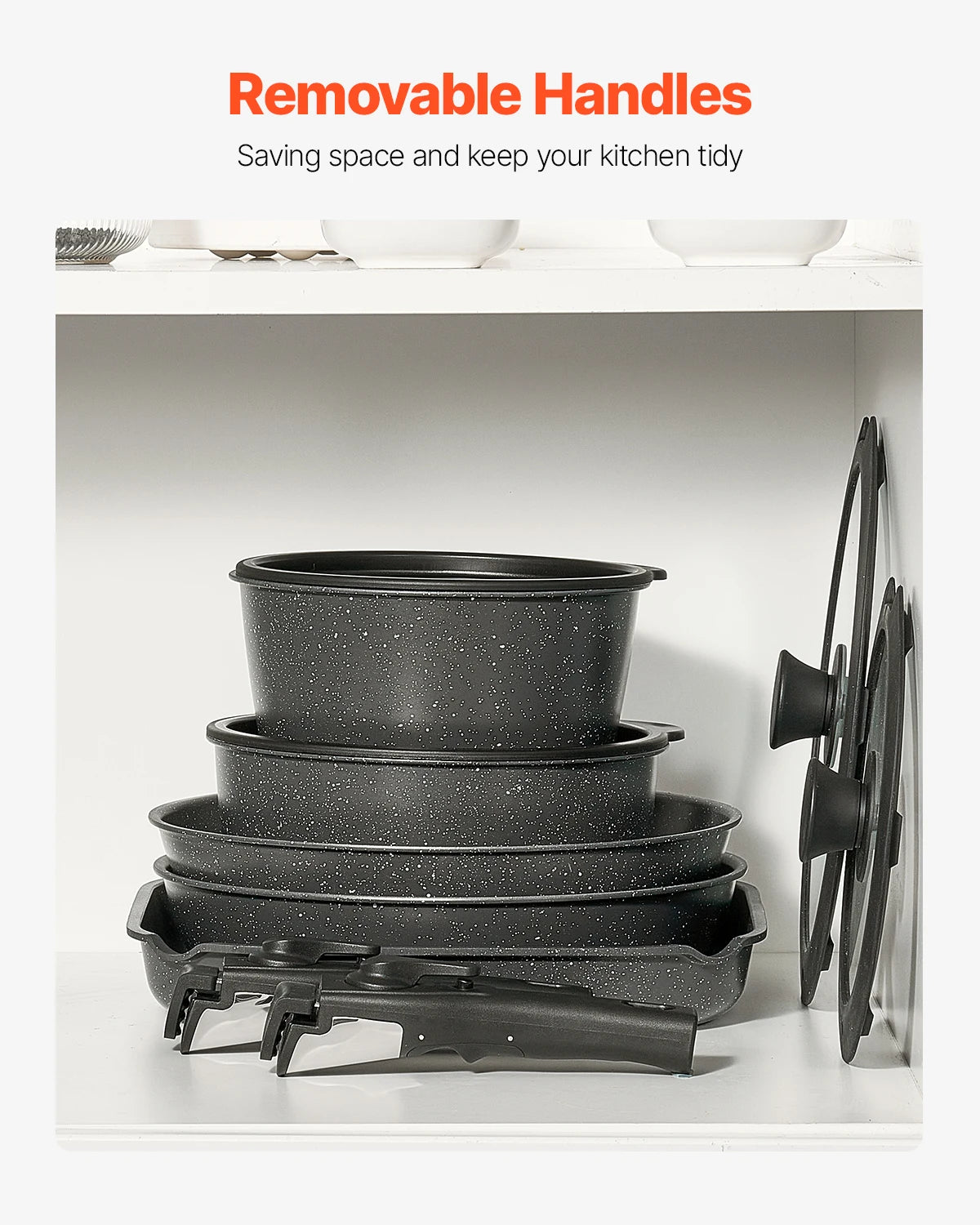 VEVOR 17 Piece Nonstick Cookware Set for Modern Kitchens