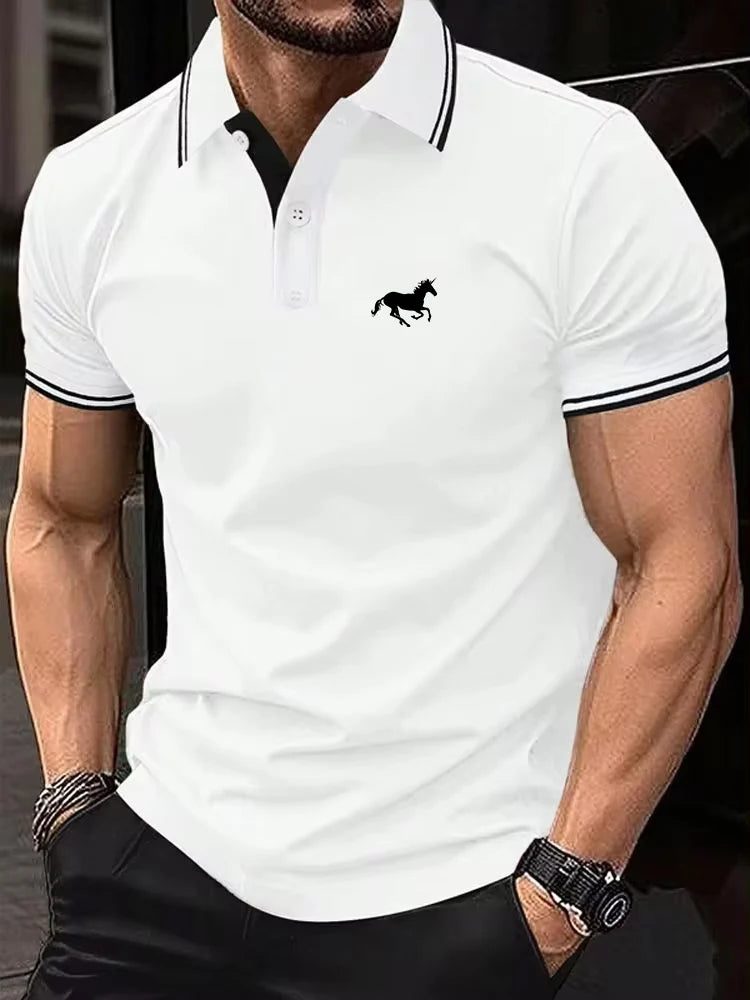 Men's Classic Polo Shirt Casual Summer Short Sleeve Top