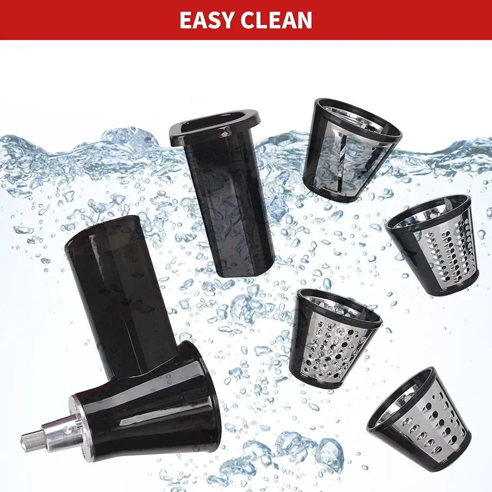 Cheese Grater and Vegetable Chopper Attachments for KitchenAid Mixer