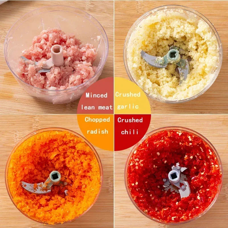 Portable Garlic Chopper and Vegetable Cutter Kitchen Tool