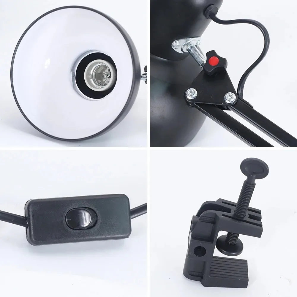 LED Desk Lamp with Clamp for Study and Office Use