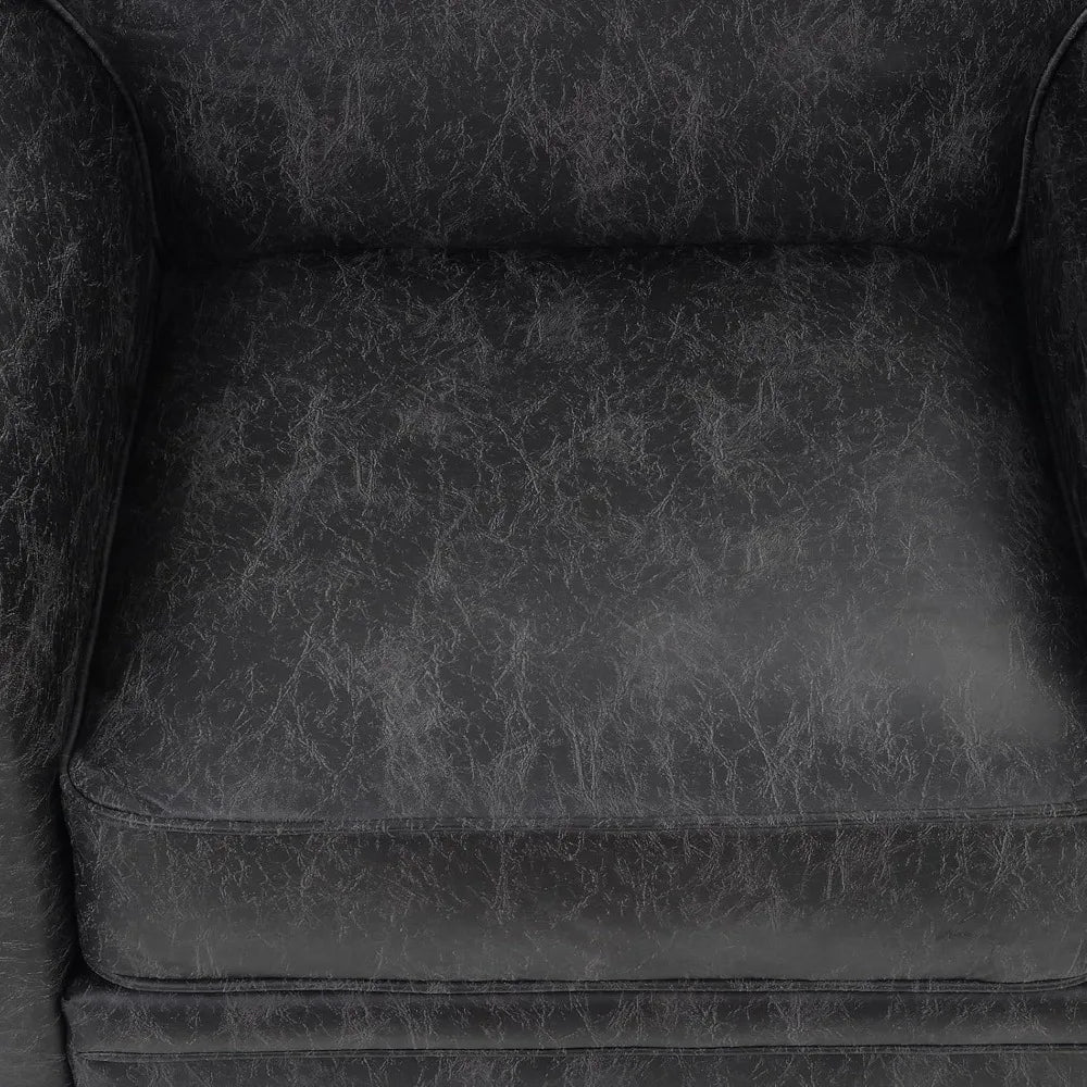 Angduo Mid Century Modern Single Sofa With Rivet Design