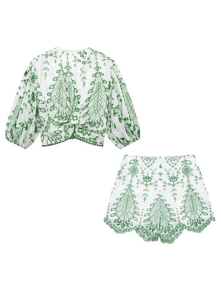 Klkxmyt Women's Two Piece Shorts Set with Blouse