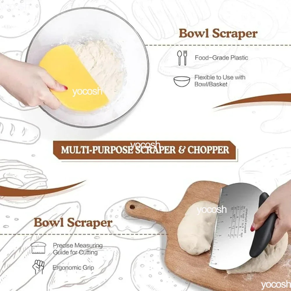 Professional Baking Kit with Sourdough Starter Jar and Tools