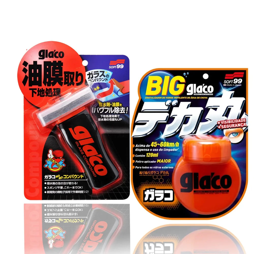 Soft99 Glaco Japan Car Windshield Glass Water Repellent Oil Film Removal Rain Glass Hydrophobic Coating Anti-rain for Car Glass