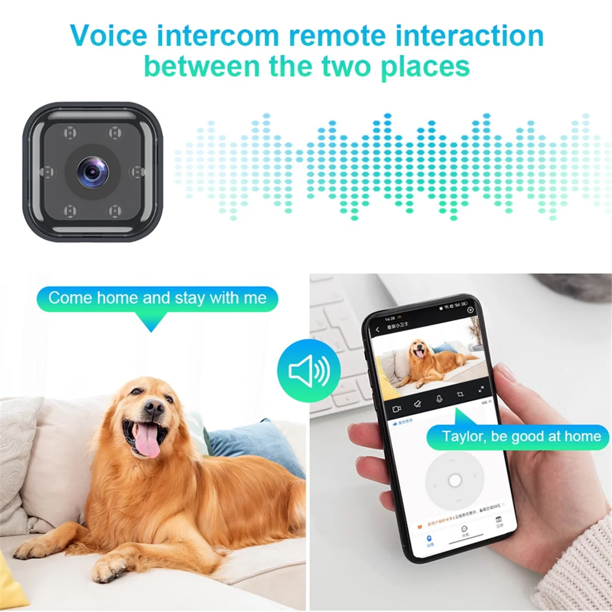 Mini HD Wireless Security Camera with Night Vision Capability