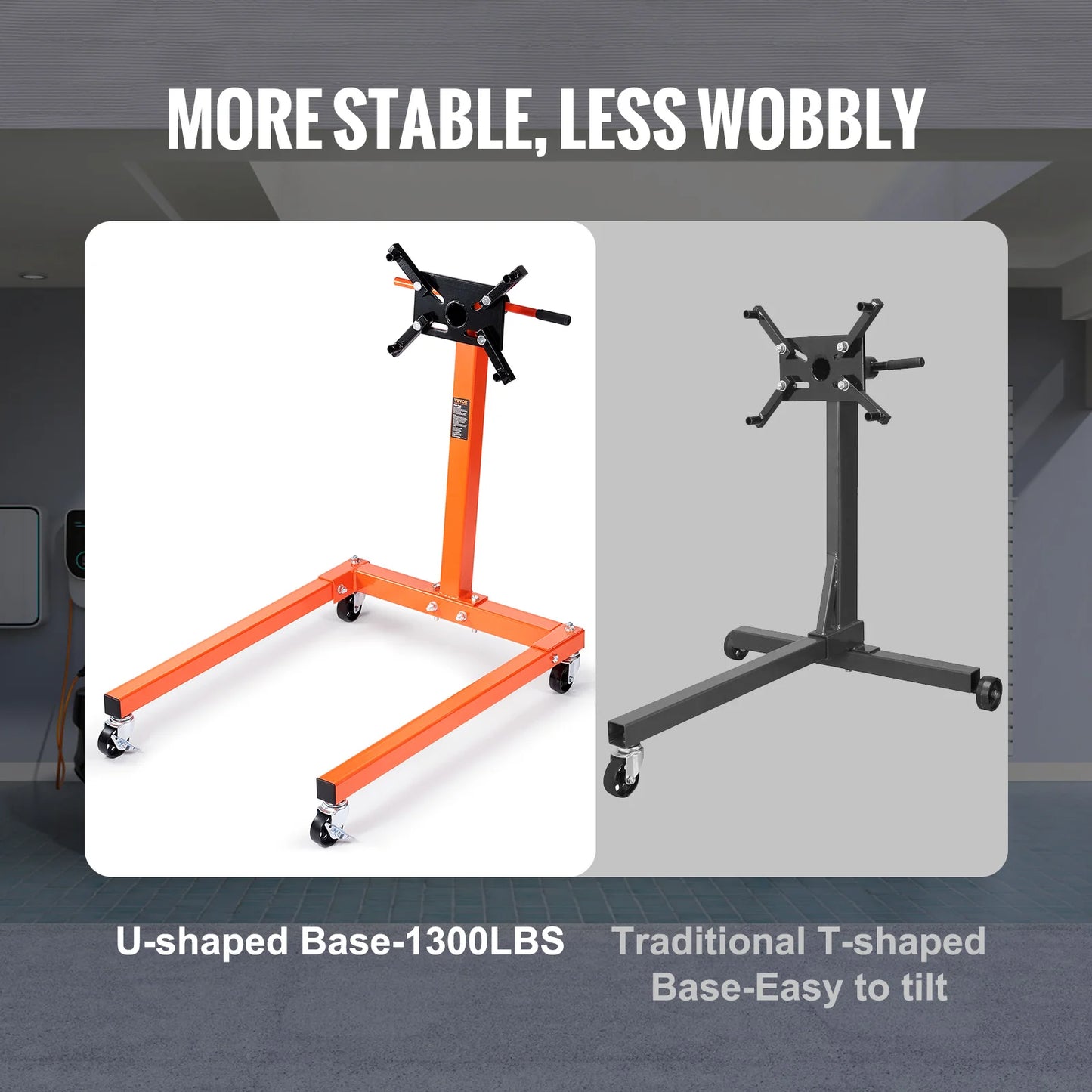 VEVOR Engine Stand 750 1300 1500 Pounds Rotating Motor Stand