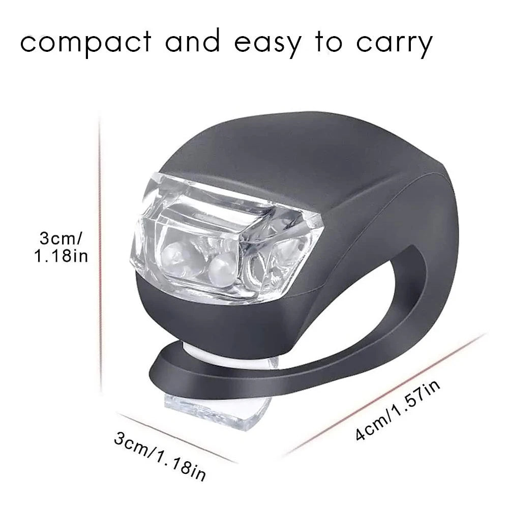 Bicycle LED Silicone Light Set with Waterproof Features