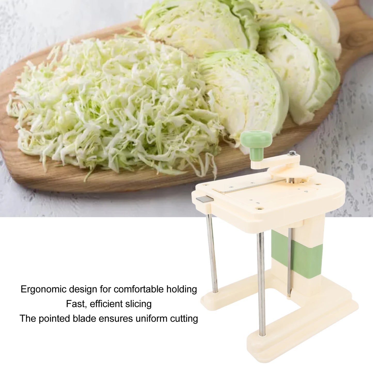 Topincn Manual Cabbage Grater Handheld Vegetable Chopper