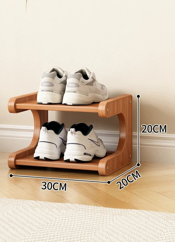 Modern Wooden Shoe Rack for Home and Dormitory Storage