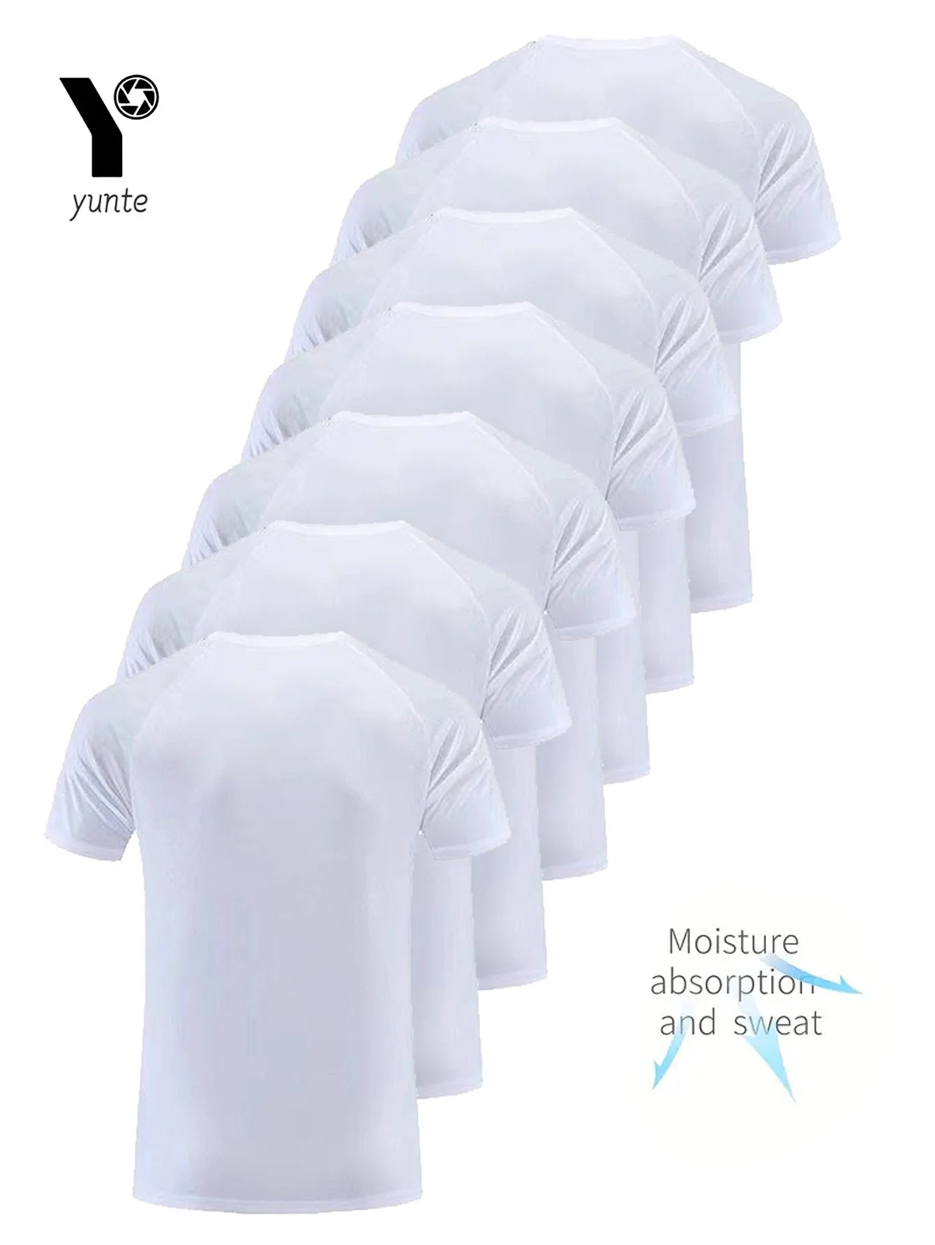 Men's Quick-Drying Ultra-Light Round Neck T-Shirt for Fitness