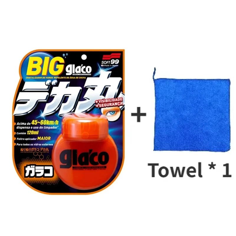 120ML Soft99 Glaco Japan Anti Rain Coating for Car Glass Hydrophobic Anti-rain Liquid Windshield Mirror Mask Auto Chemical