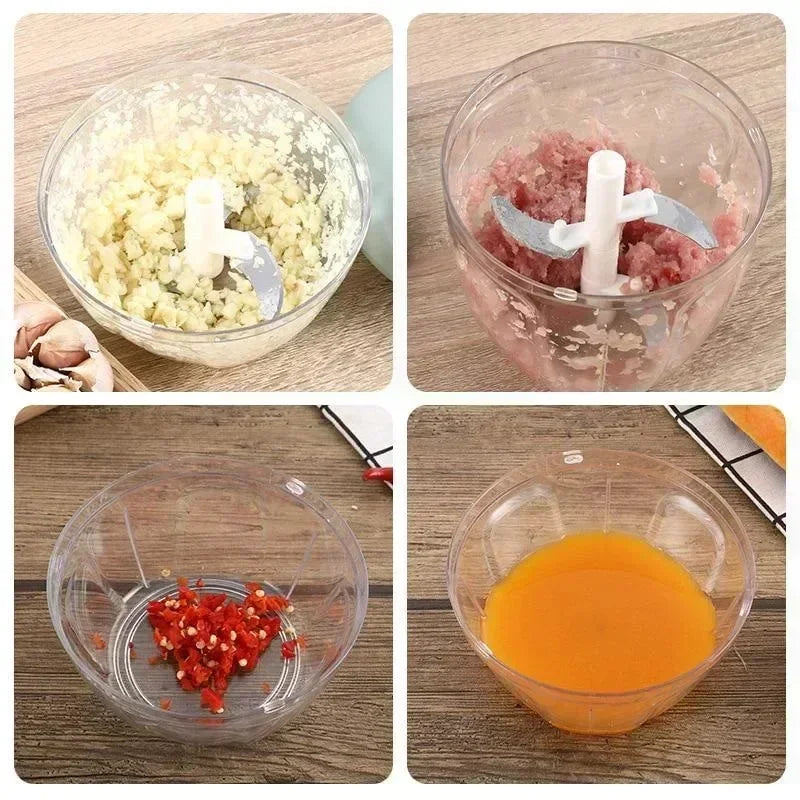 Manual Meat Mincer and Garlic Chopper for Easy Cooking