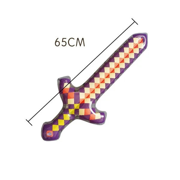 Miner Pixel Crafting Inflatable Sword Axe Party Decoration Toys