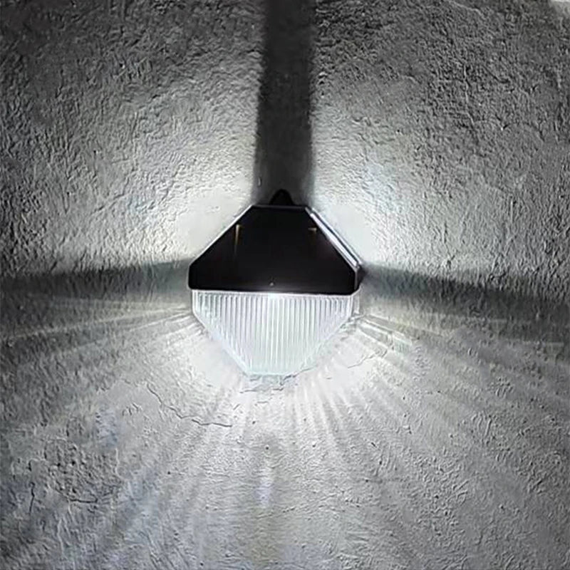 XIWANGFIRE Solar Gutter Lights for Porch Pathway Garden Lighting