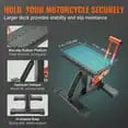 Dirt Bike Lift Stand Adjustable Heavy Duty Motorcycle Jack 440 Lbs 10 to 18 Inches