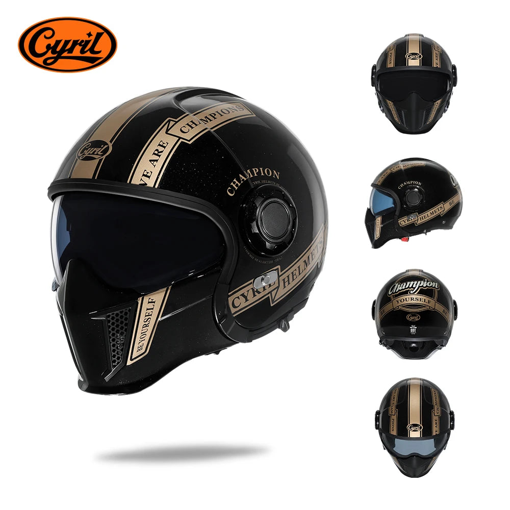 Cyril Modular Motorcycle Helmet DOT ECE Approved Full Face