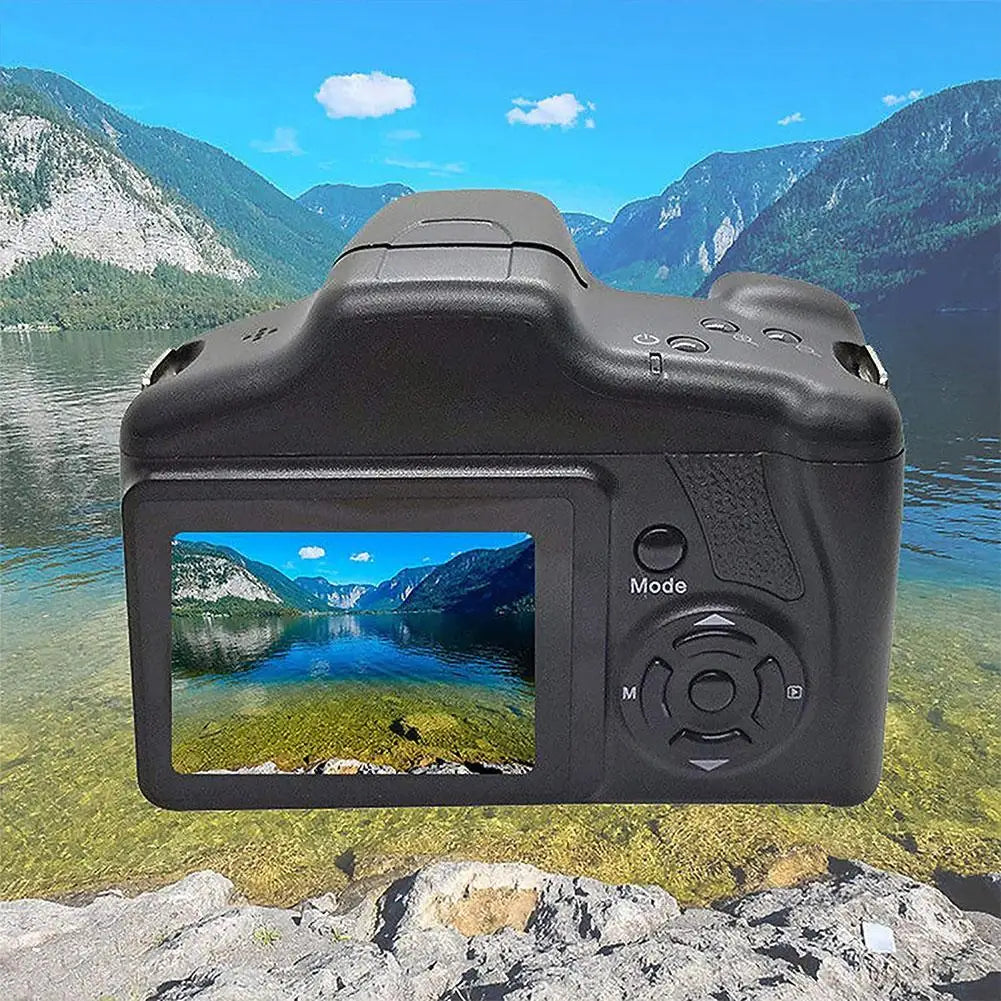4K Digital Camcorder with 16X Zoom and Built-in Mic