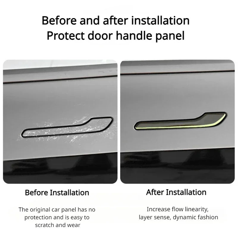 WayModGarge Luminous Door Handle Covers For Tesla Model Y Juniper