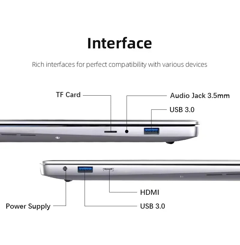 Portable Intel Core i7 Laptop with Windows 11 Pro