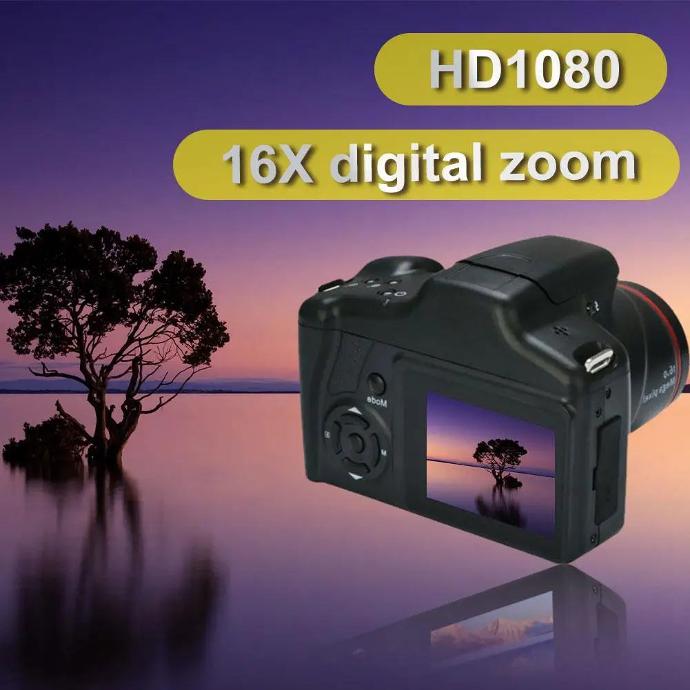4K Digital Camcorder with 16X Zoom and Built-in Mic