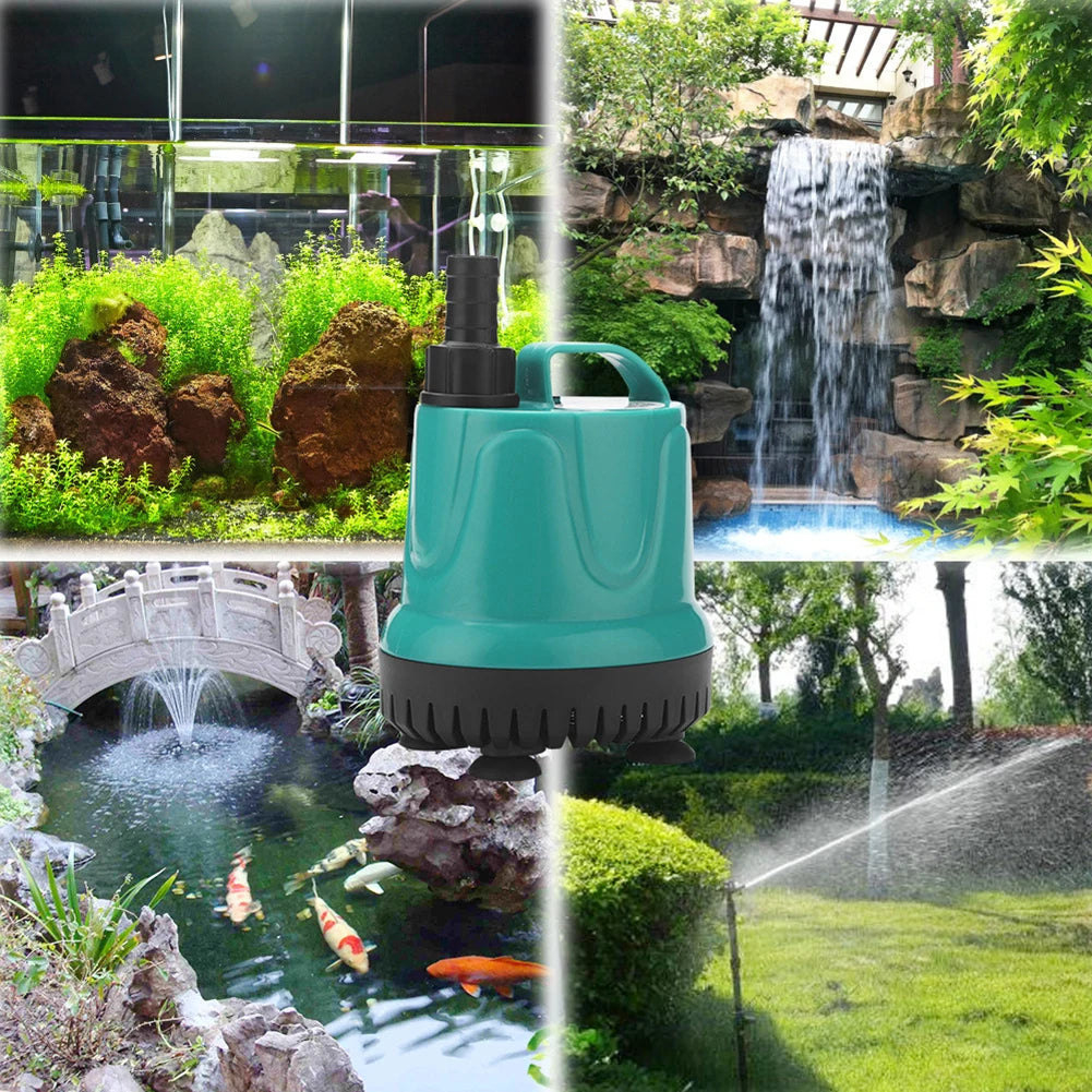 Ultra-Quiet Submersible Water Fountain Pump for Aquariums and Ponds