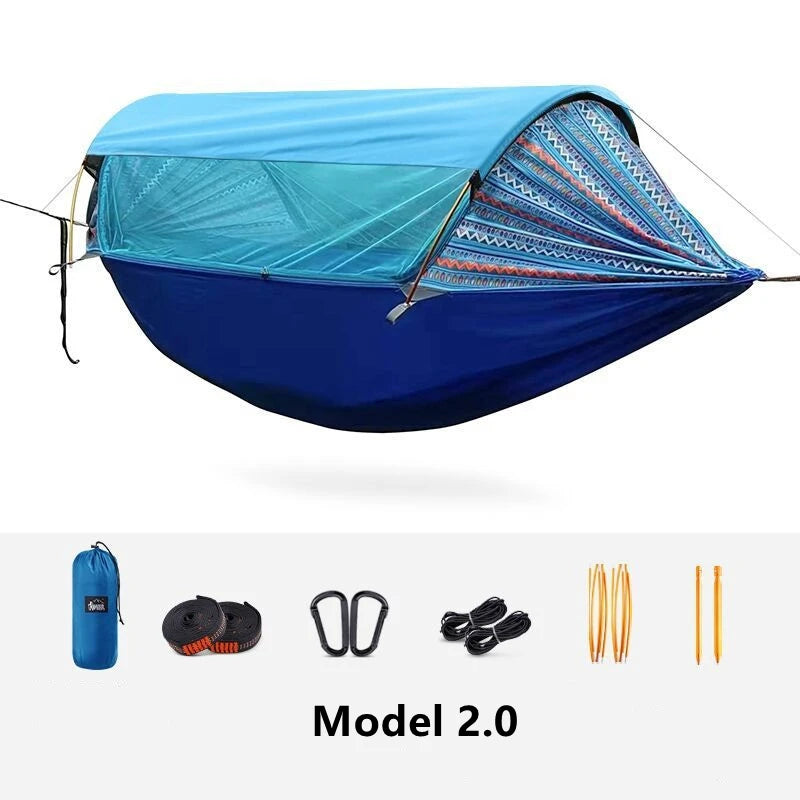 Traveler Two Person Hammock With Mosquito Net Sunshade