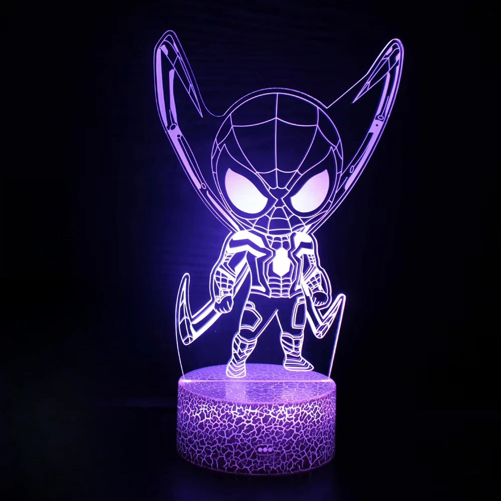 Spiderman Vs Venom Touch Remote Control LED Night Lamp