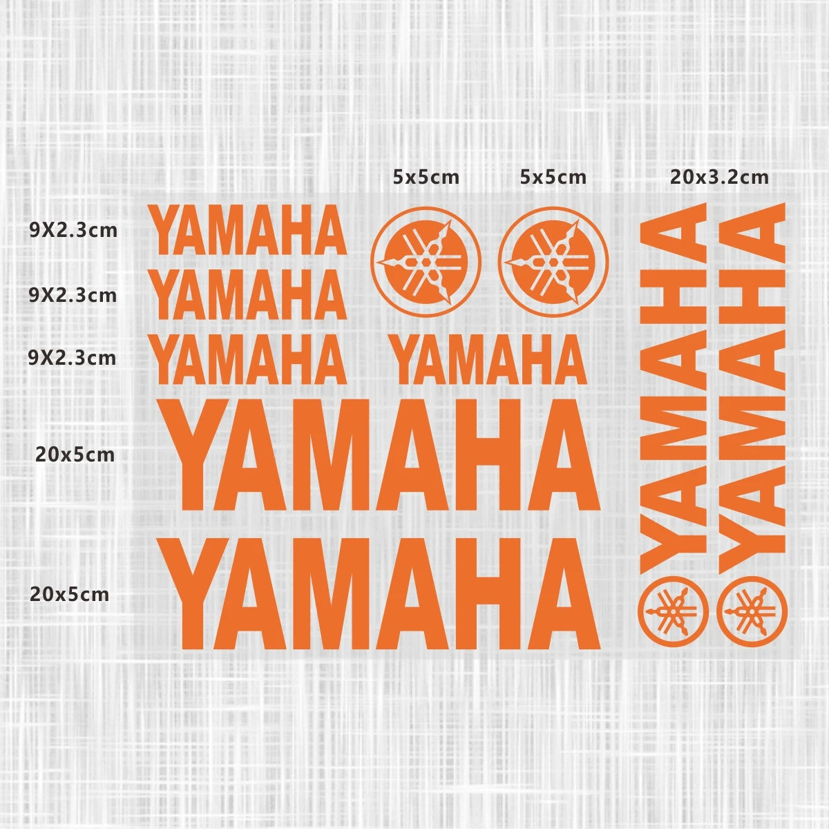 Yamaha Logo Stickers for Motorcycle Tank Helmet Decals