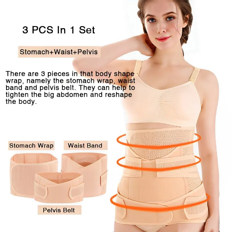 3 in 1 Postpartum Belly Band for Recovery and Support
