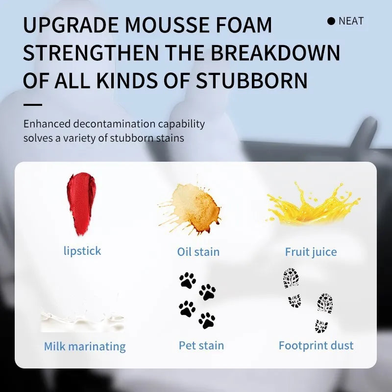 Multi-Purpose Leather Surface Foam Cleaner for Tesla Interiors