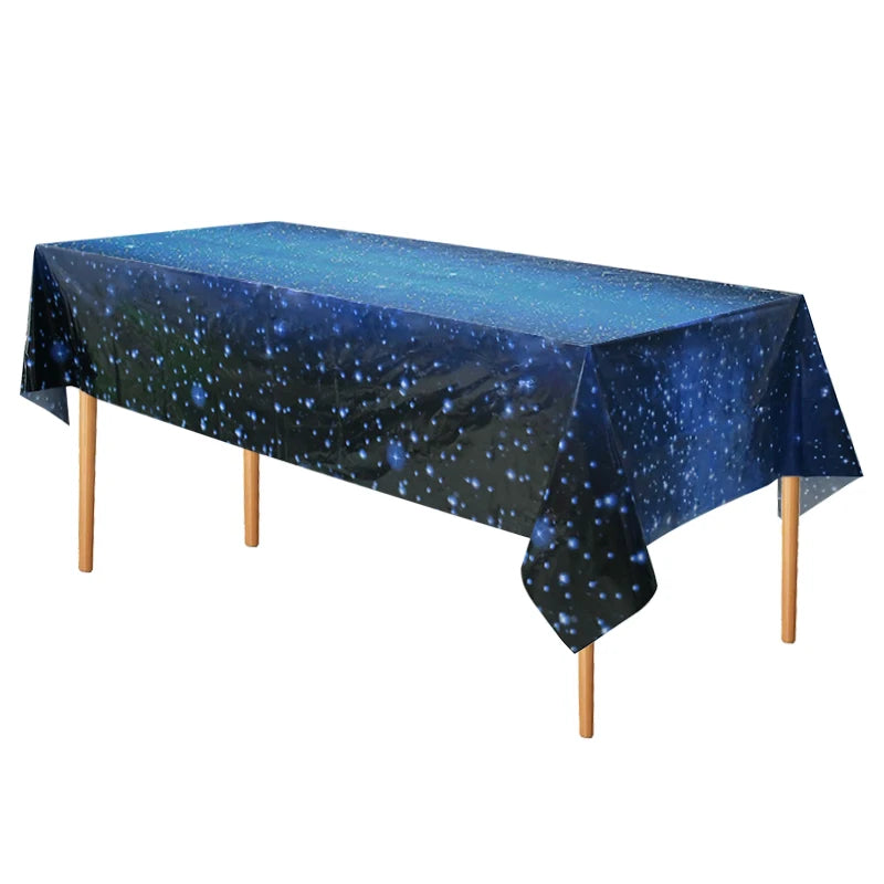 Galaxy Party Disposable Tableware Set for Outer Space Celebrations