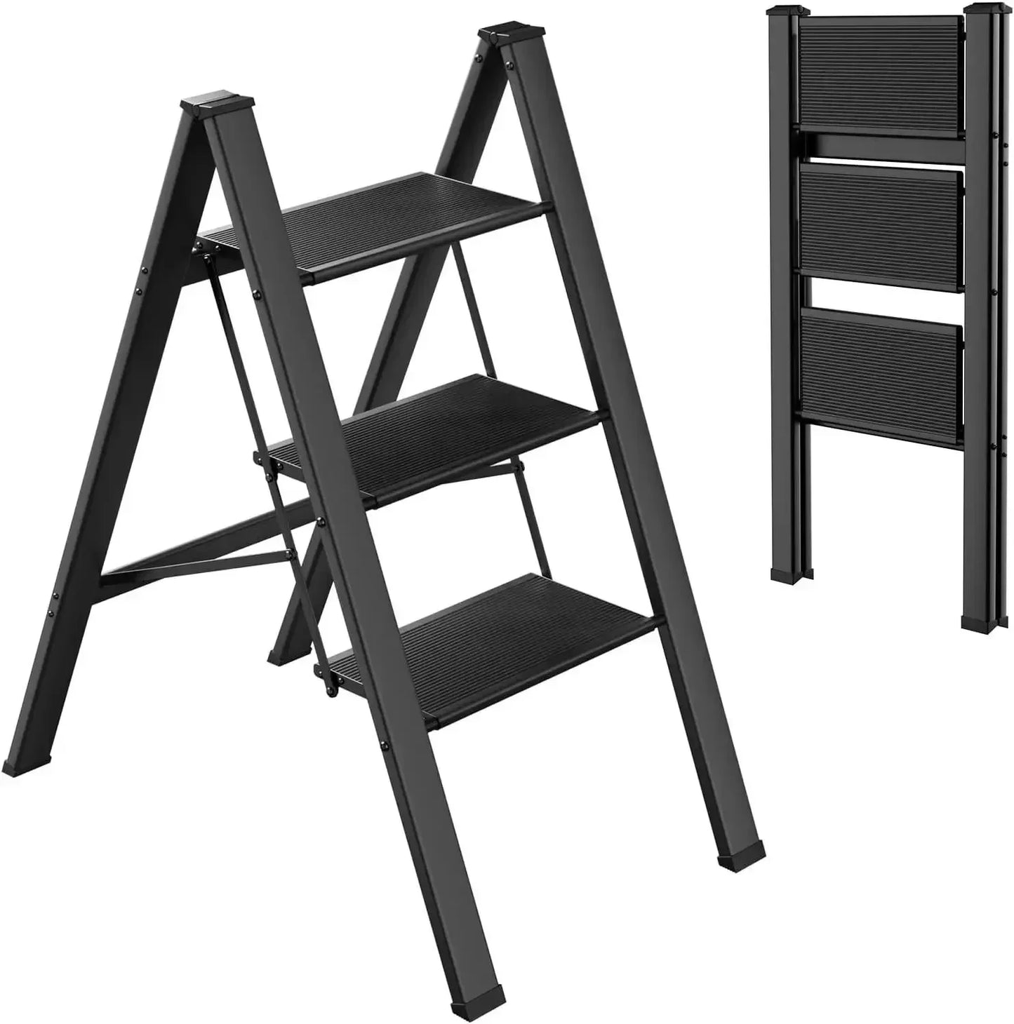 Femor Aluminum Folding Step Ladder With Anti Slip Pedal