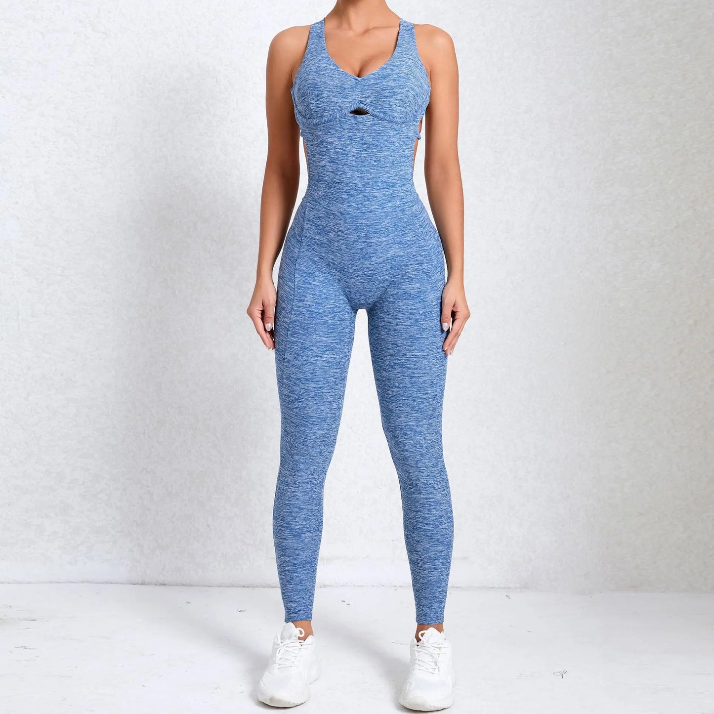 Women Adjustable Yoga Jumpsuit Fitness Workout Active Outfit