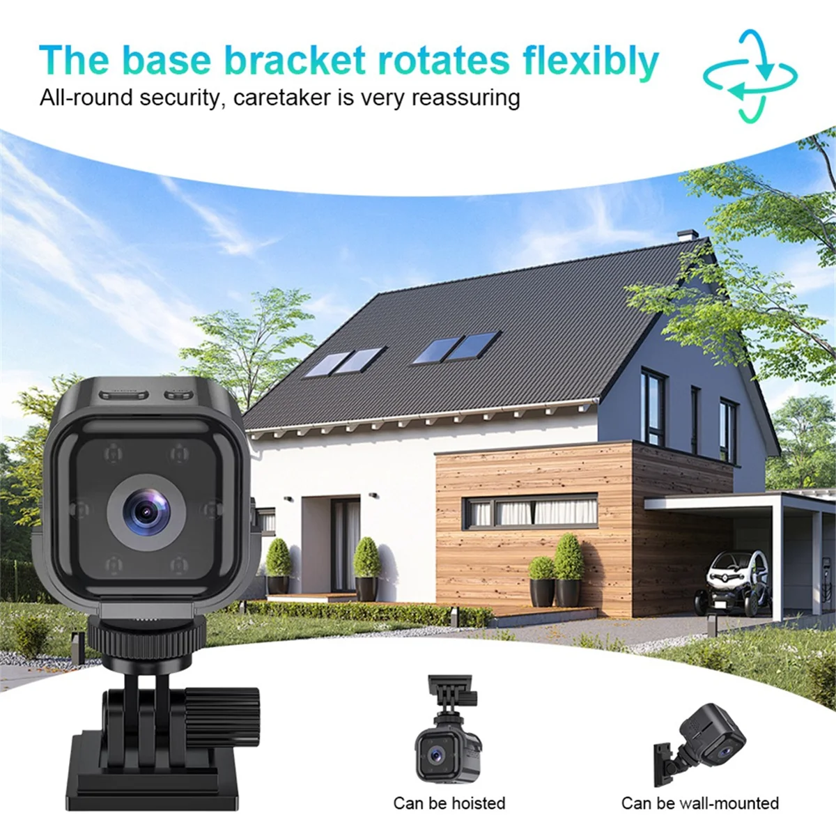 Mini HD Wireless Security Camera with Night Vision Capability
