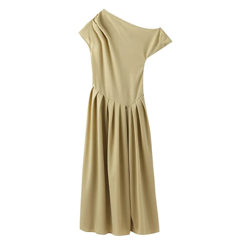 Elegant Women Casual A-Line Dress for Spring and Summer