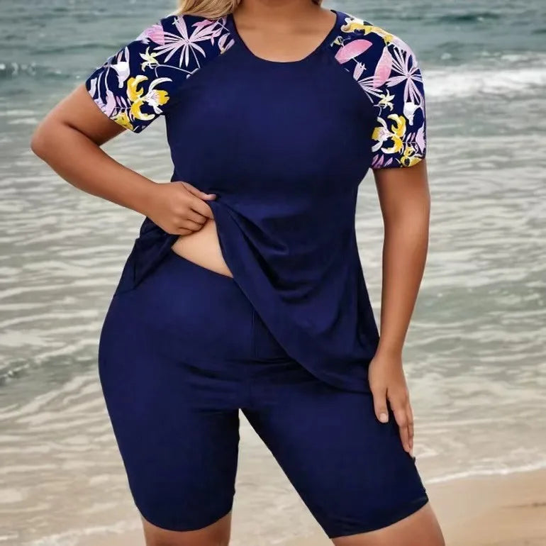 Plus Size Two-Piece Swimsuit for Active Women