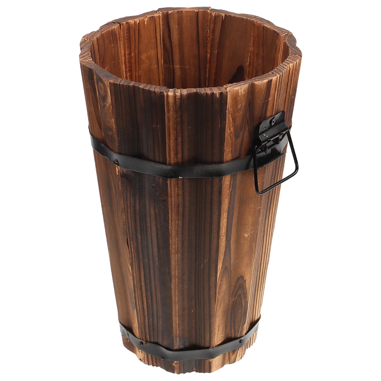 Choice Round Wooden Flower Pot for Succulents and Home Decor