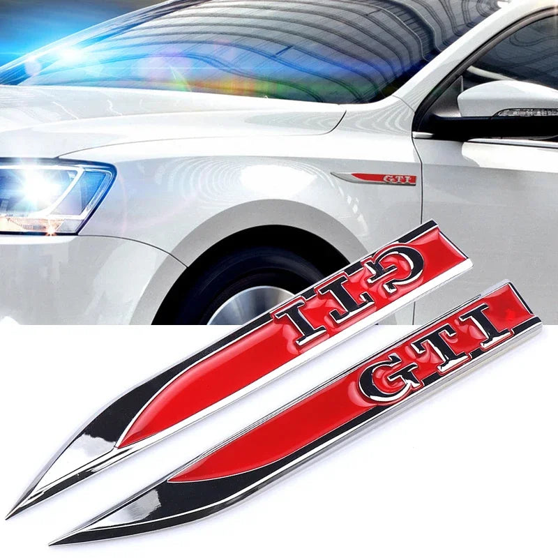 Volkswagen Golf 3D Badge Sticker Car Body Emblem Set