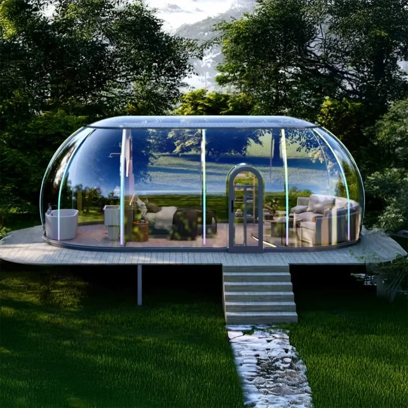5.9 Meter Outdoor Dome Tent Transparent Starry Sky Capsule Tent Waterproof Igloo Tent