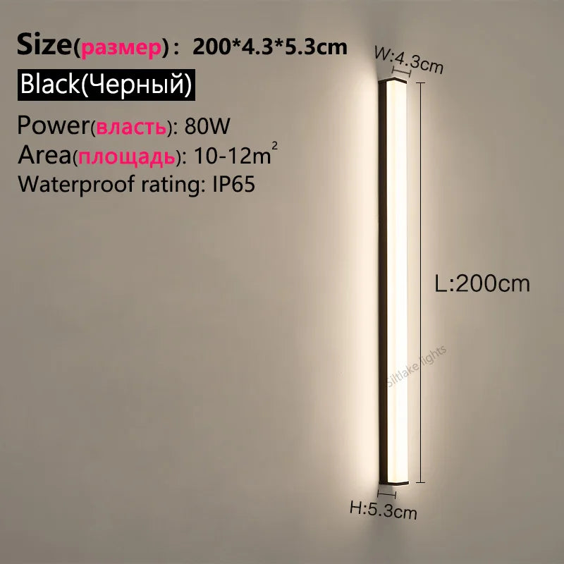 SLL LED Outdoor Wall Light IP65 Waterproof Villa Porch Lamp