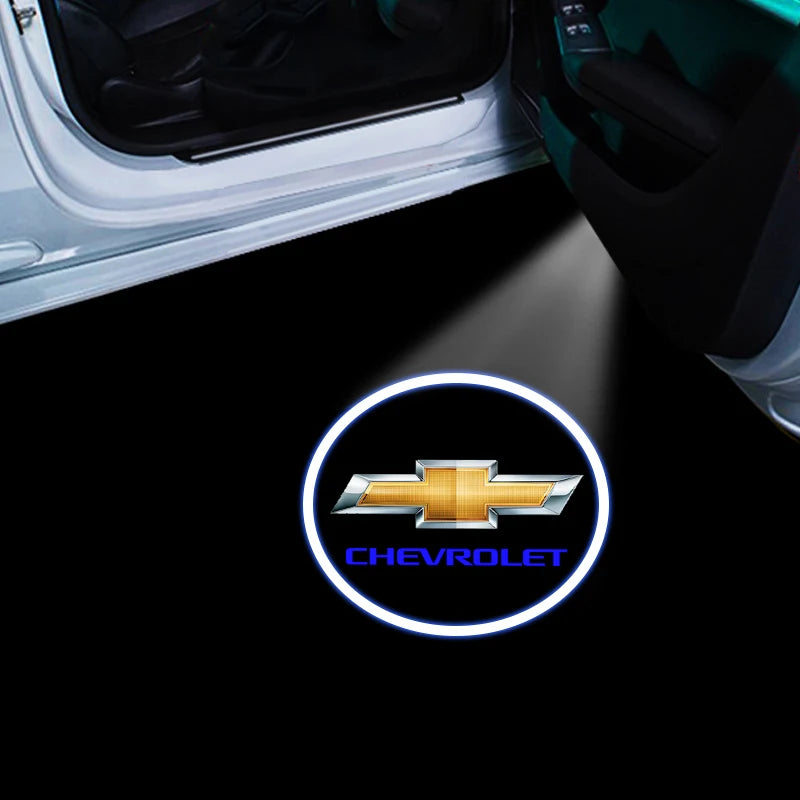 Chevrolet Car Door Projector Lamps LED Welcome Light
