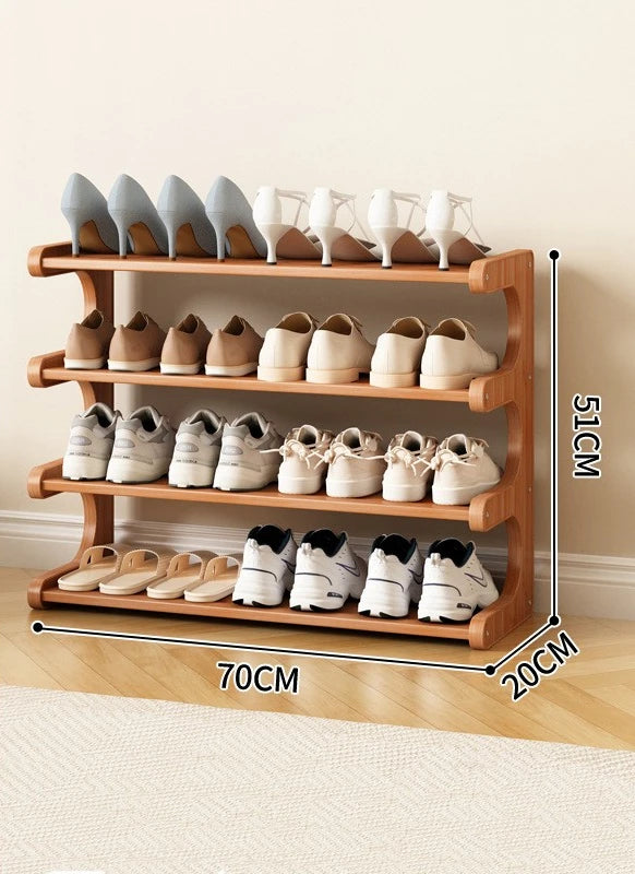 Modern Wooden Shoe Rack for Home and Dormitory Storage