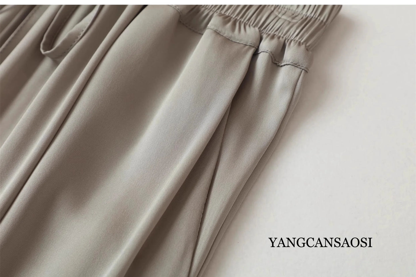 Women's Natural Silk Casual Pants for Summer Comfort