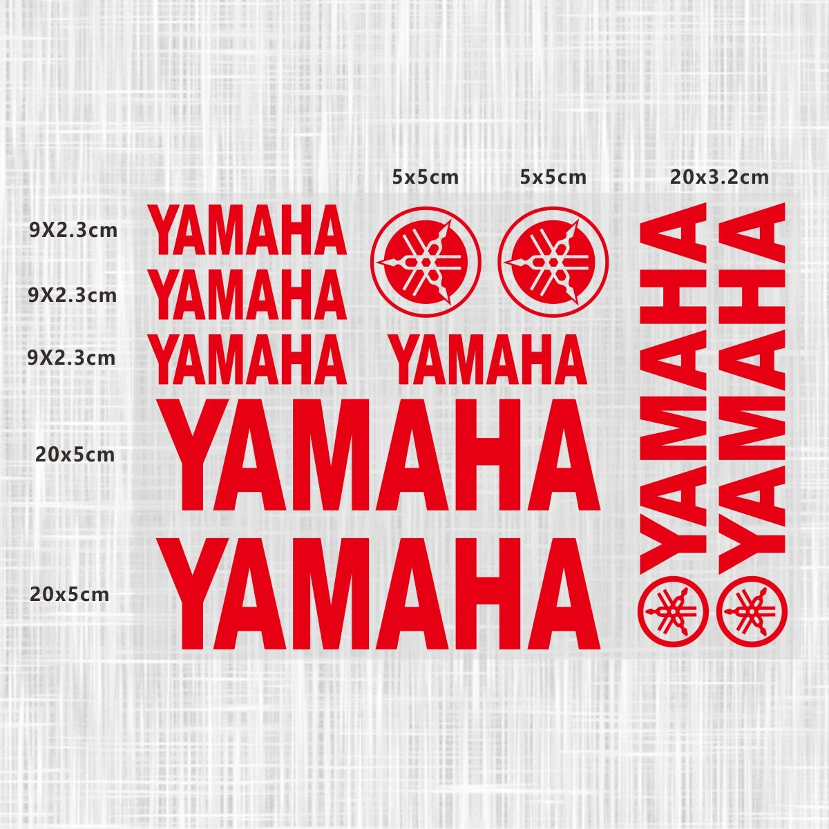 Yamaha Logo Stickers for Motorcycle Tank Helmet Decals
