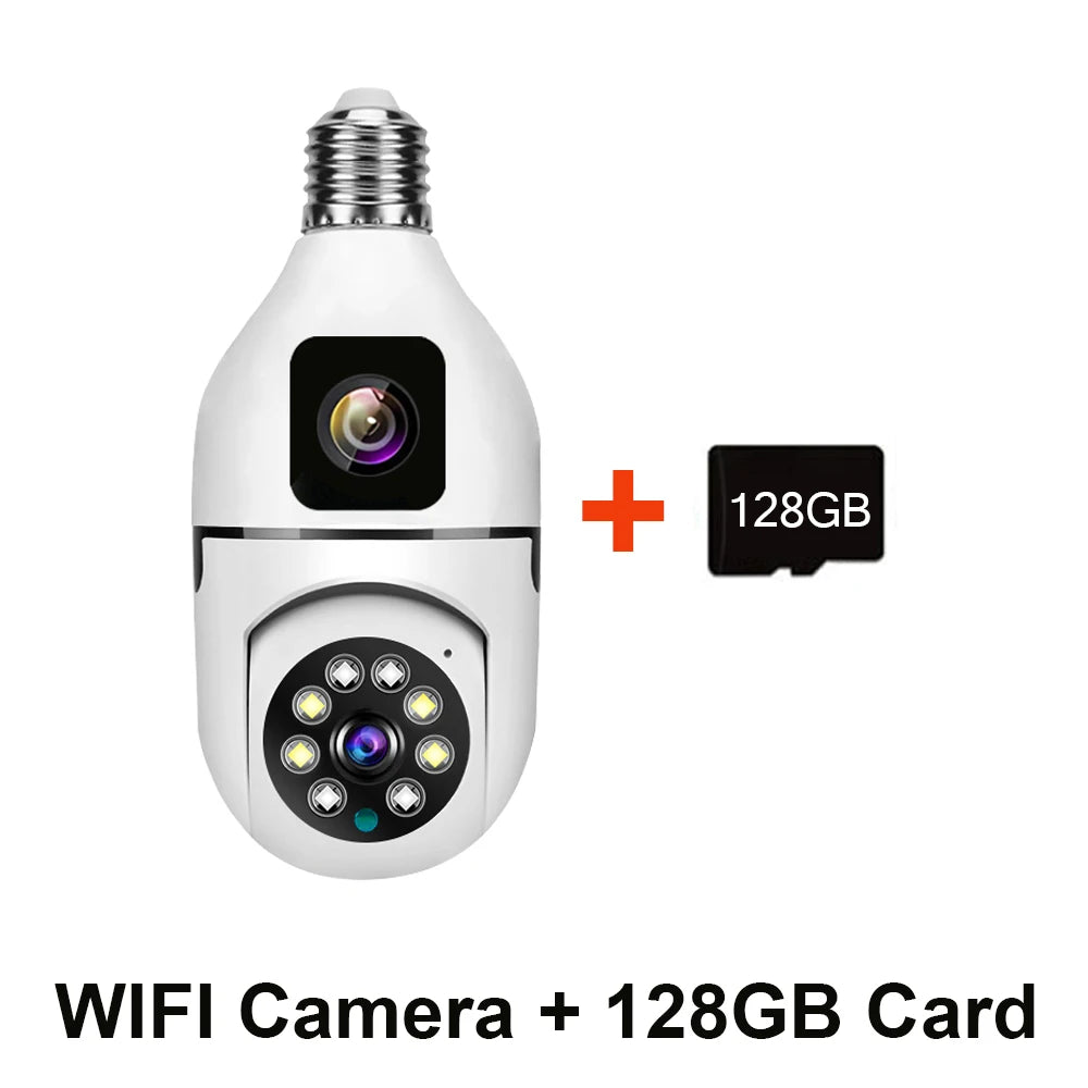 4MP Dual Lens Wifi Security Camera with Two Way Audio