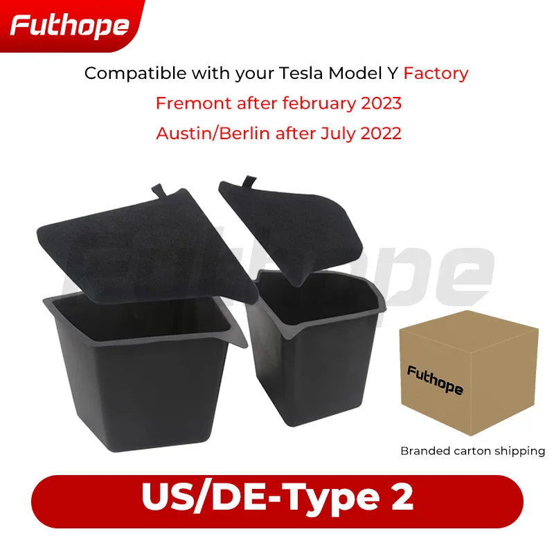 Futhope Car Trunk Storage Box For Tesla Model Y