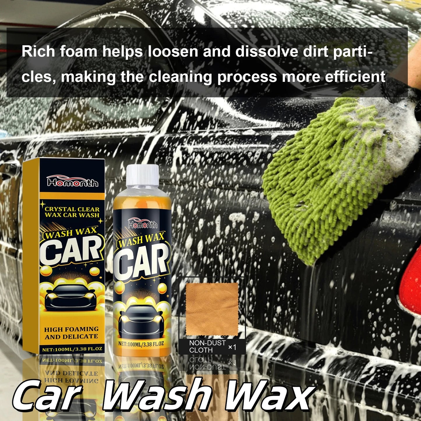 Multi-Purpose Car Wash Kit for Complete Vehicle Care