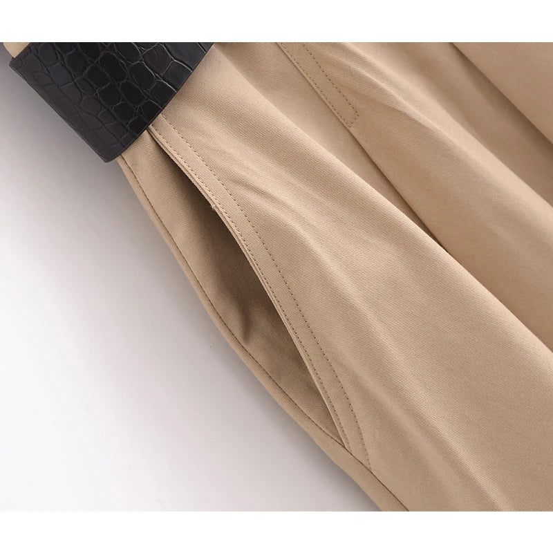 MUJERCN Belted Pleated Midi Dress For Women Sleeveless