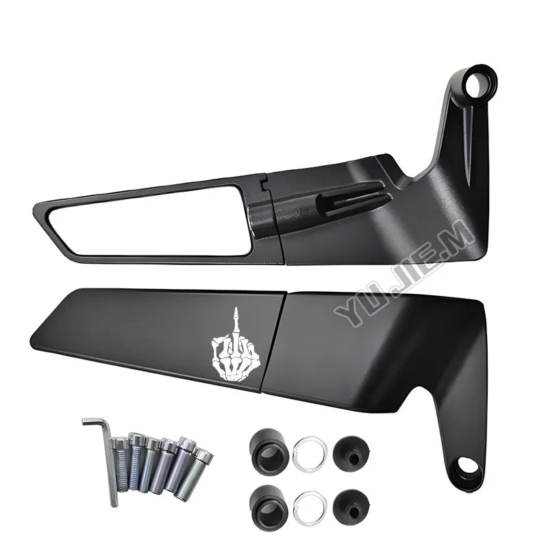For Yamaha MT-07 MT07 MT 07 Motorcycle New Pattern High Quality CNC Rearview Mirror Fixed Wing